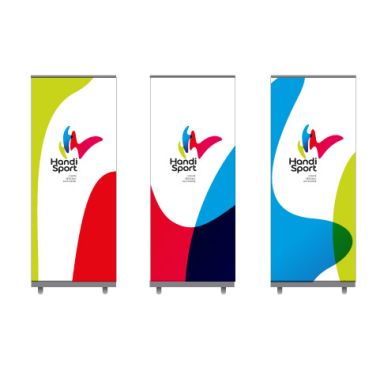 Lot de 3 kakémonos personnalisables Handisport